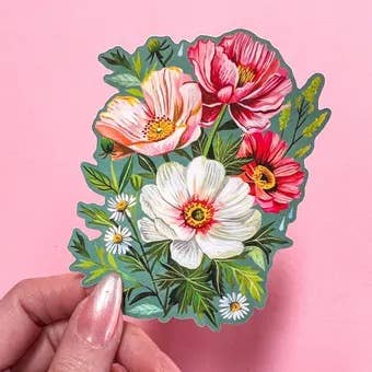 Katie Daisy ‘Lydia's Bouquet’ Matte Sticker