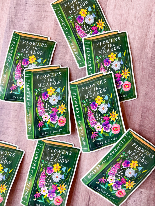 Katie Daisy ‘Flowers of The Meadow Book’ Sticker