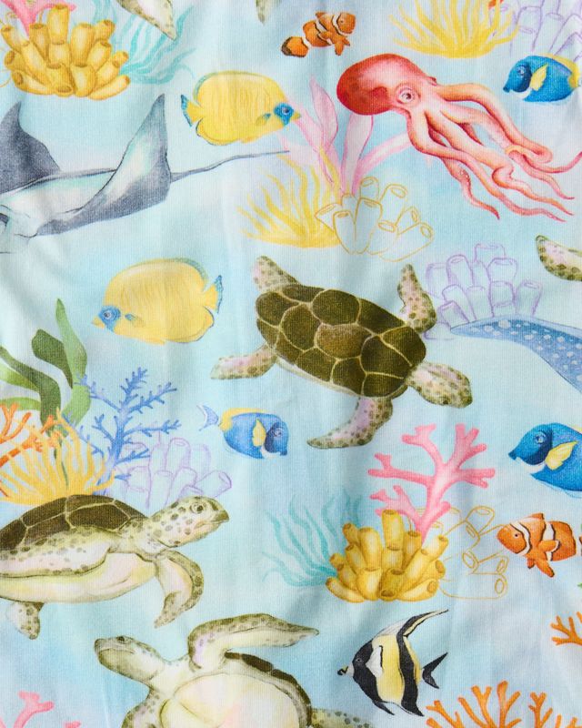 Kip and Co Drop Baby Crotch Pants - Reef Life