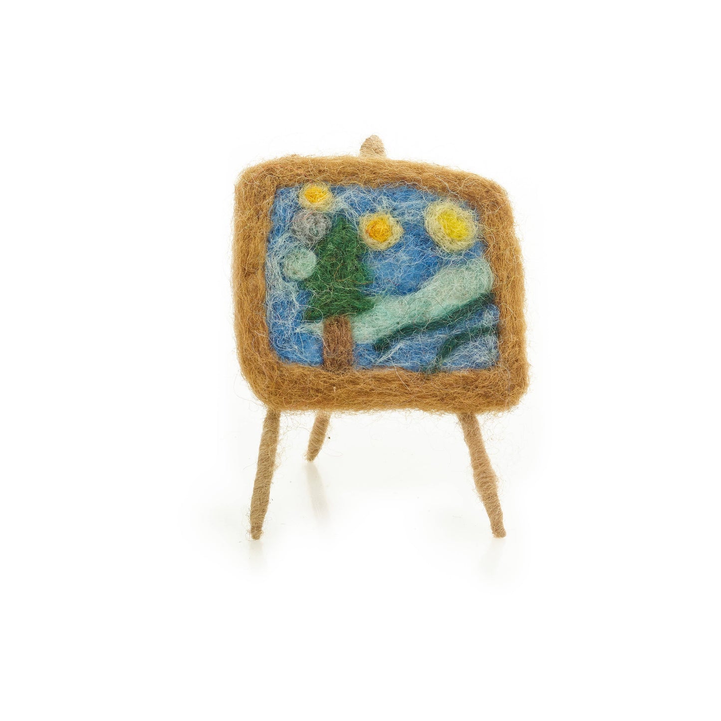 Handmade Felt Marevellous Masterpieces Art Decoration: Starry Night