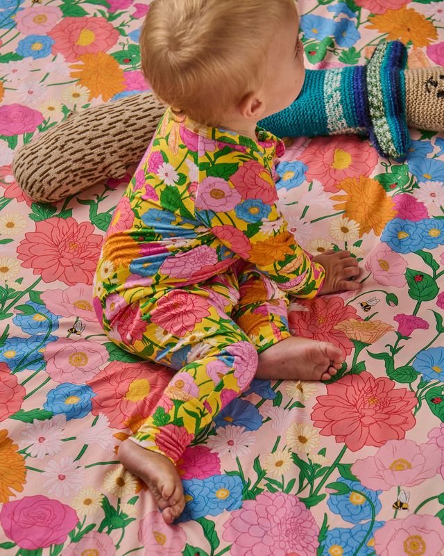 Kip and Co Organic Long Sleeve Zip Romper - Follow the Sun