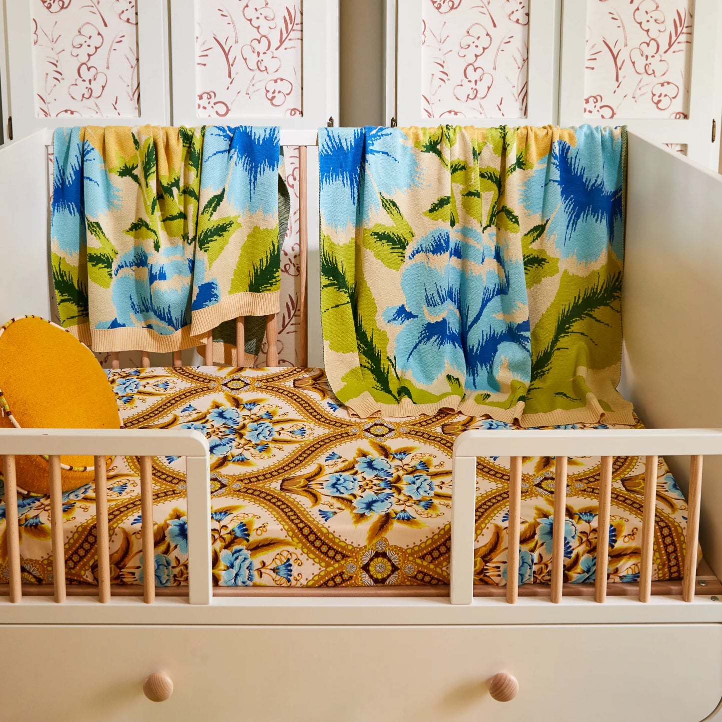 Sage and Clare Margaret Cot Blanket