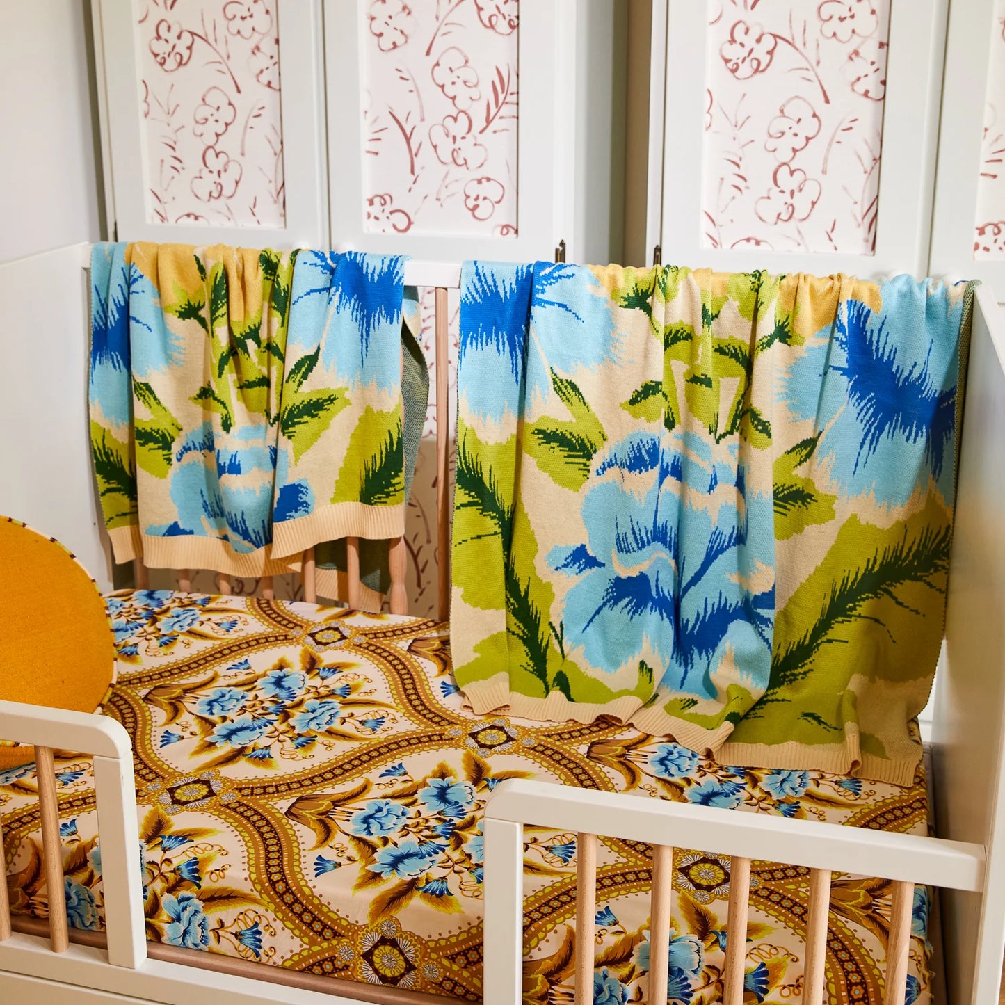 Sage and Clare Margaret Cot Blanket