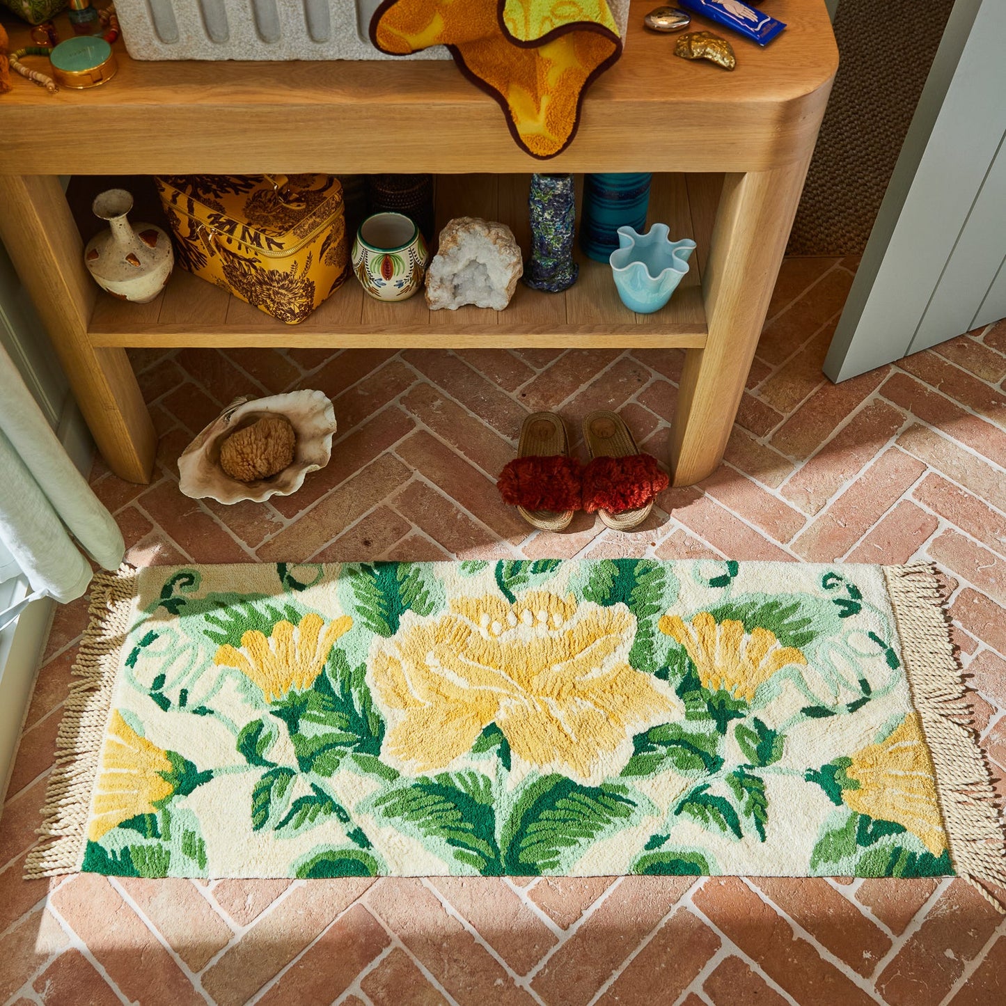 Sage and Clare Margaret Bath Runner