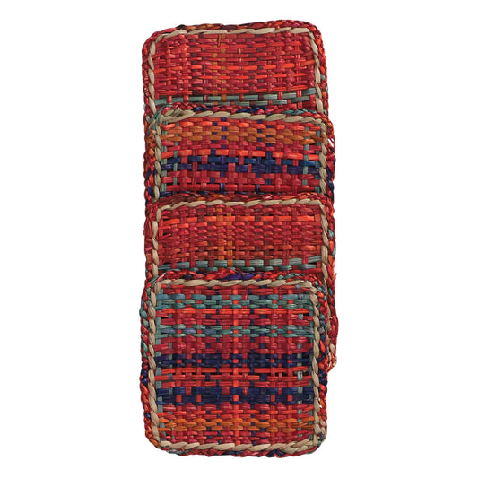 Sage and Clare Isla Coasters - Crimson
