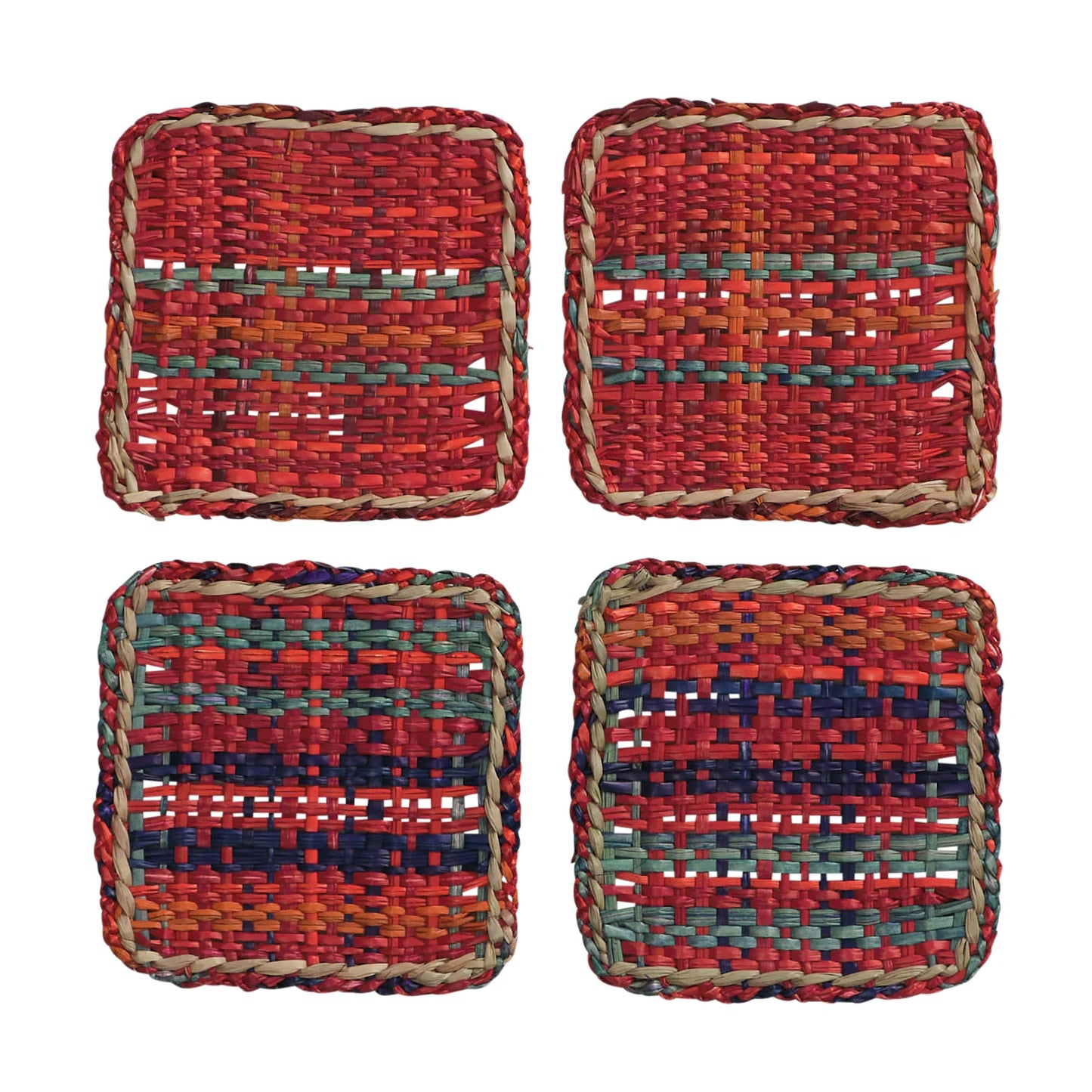 Sage and Clare Isla Coasters - Crimson