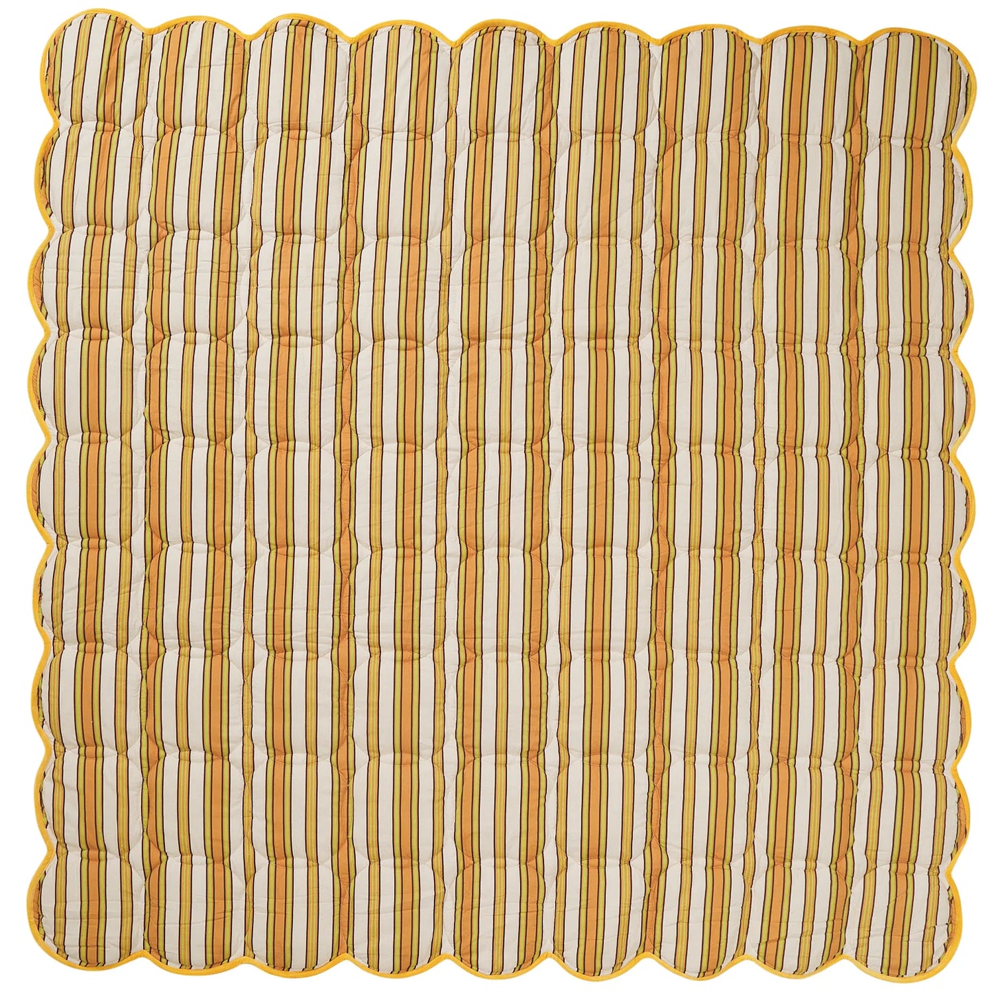 Sage x Clare - Margaret Scalloped Quilted Coverlet