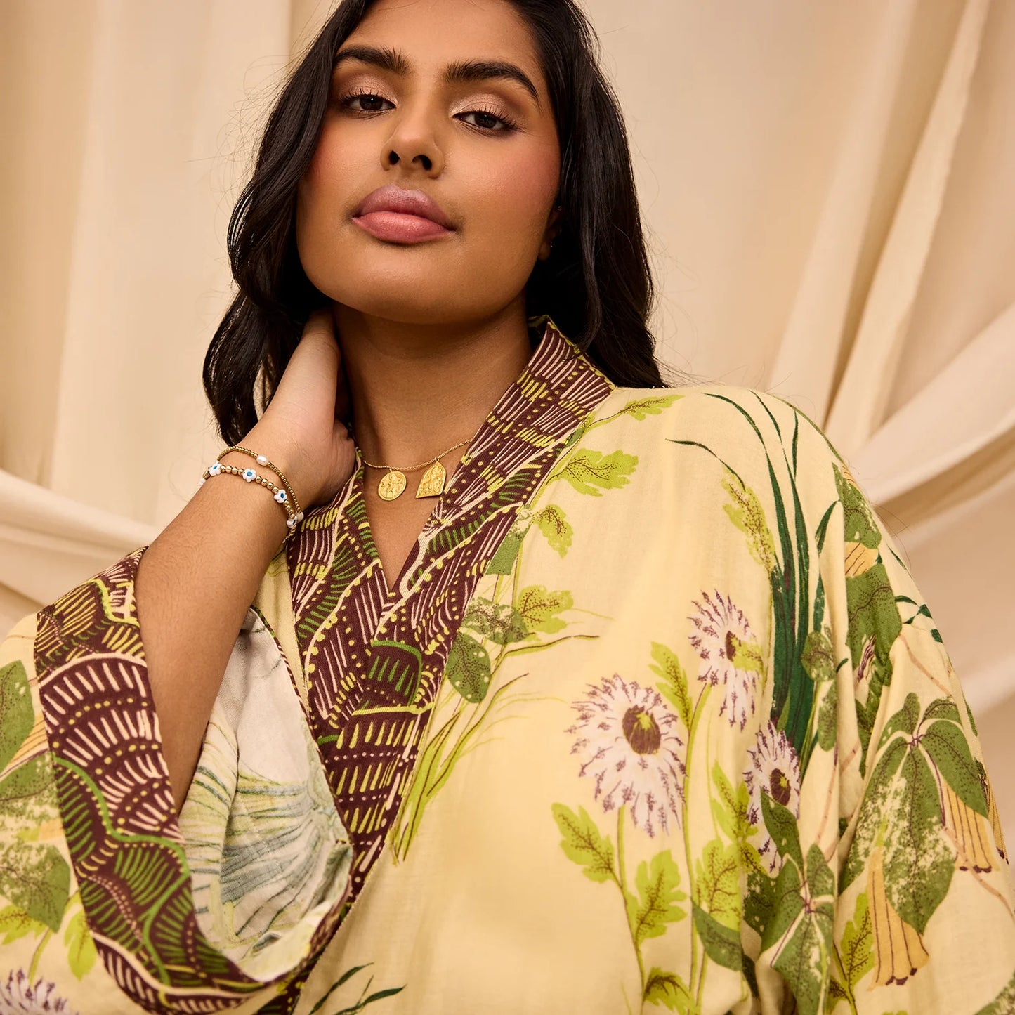 Sage and Clare Malorie Cotton Robe