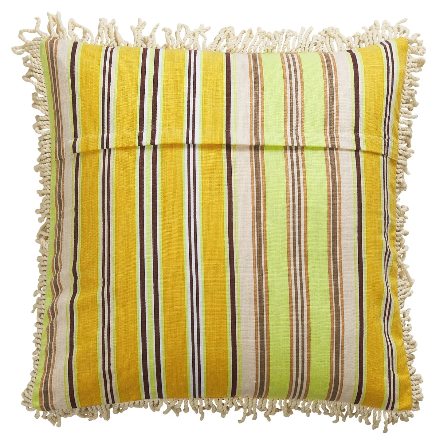 Sage and Clare Margaret Fringe Cushion - Clay