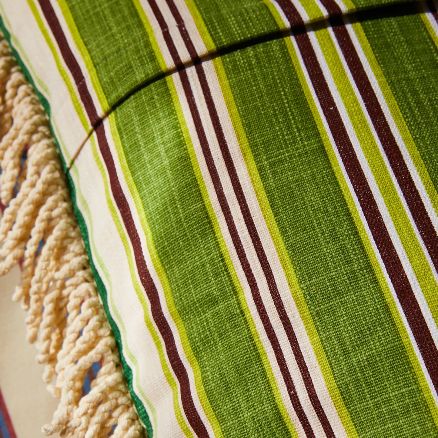 Sage and Clare Margaret Fringe Cushion - La Palma