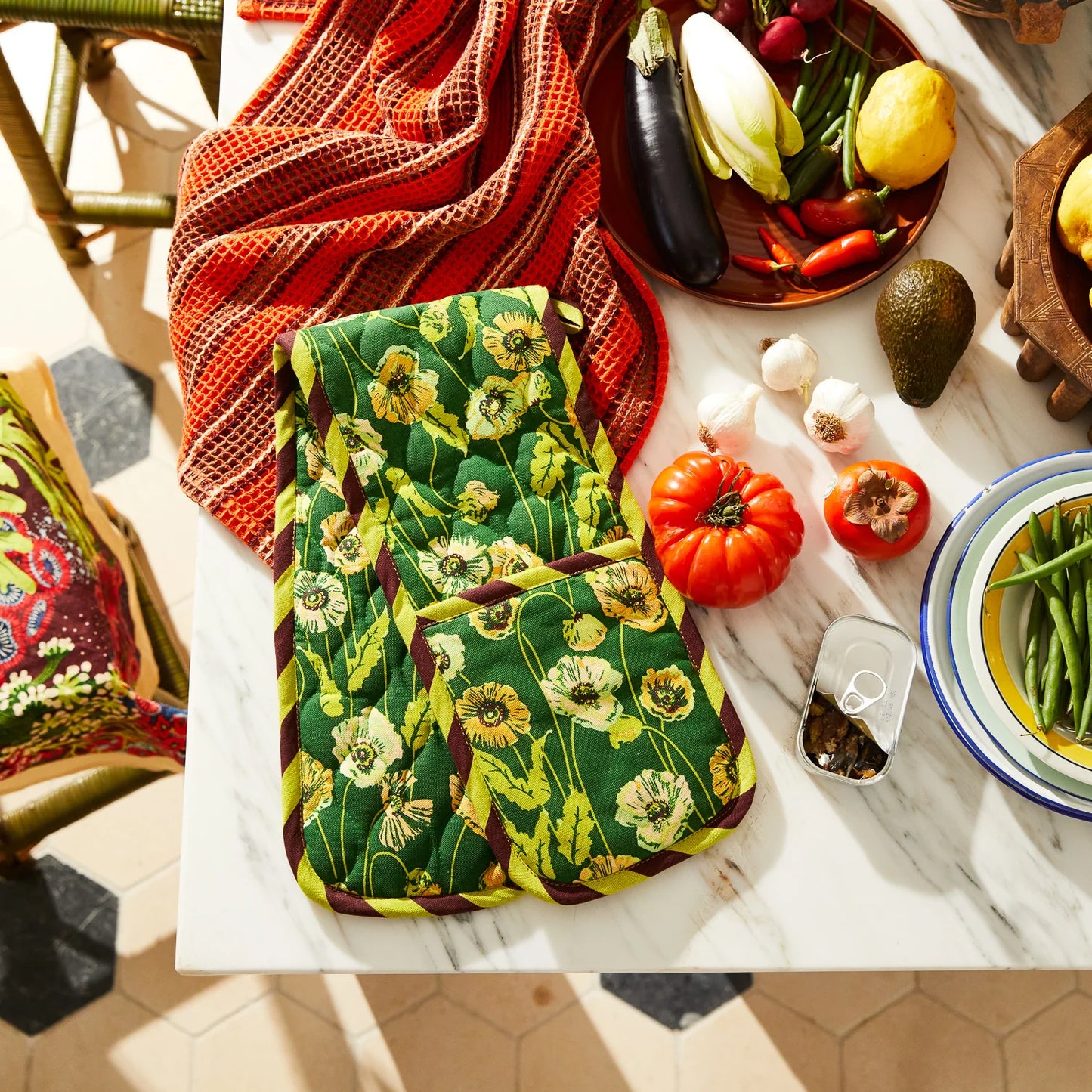 Sage and Clare Delphine Double Oven Mitt