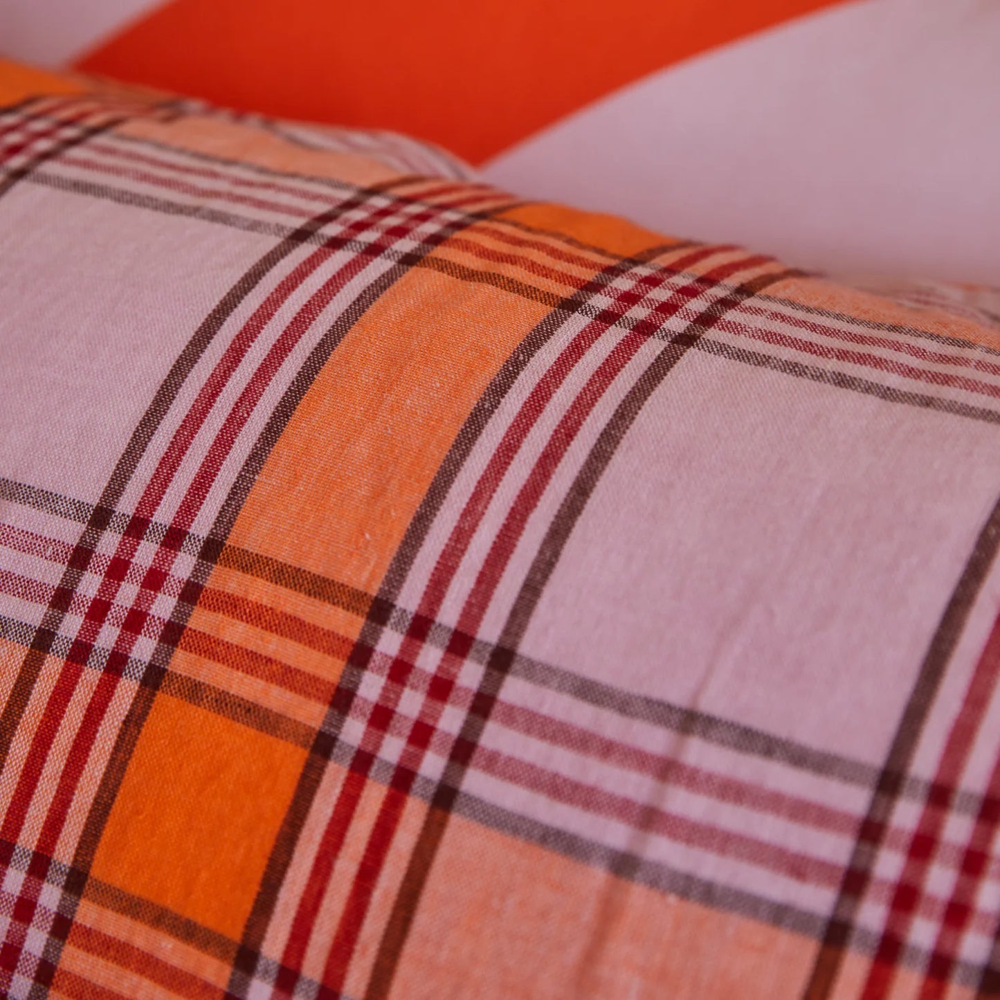 Sage and Clare Isla Linen European Pillowcases - Vivid Coral