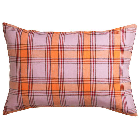 Sage and Clare Isla Linen Standard Pillowcases - Vivid Coral