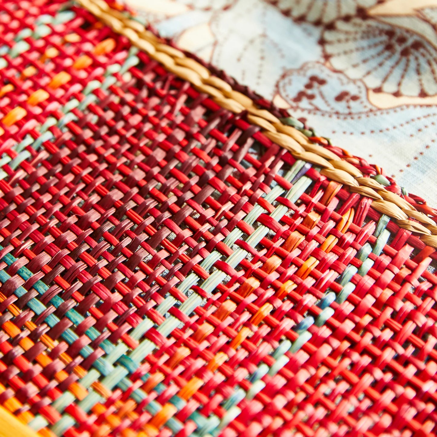 Sage and Clare Isla Placemats - Crimson