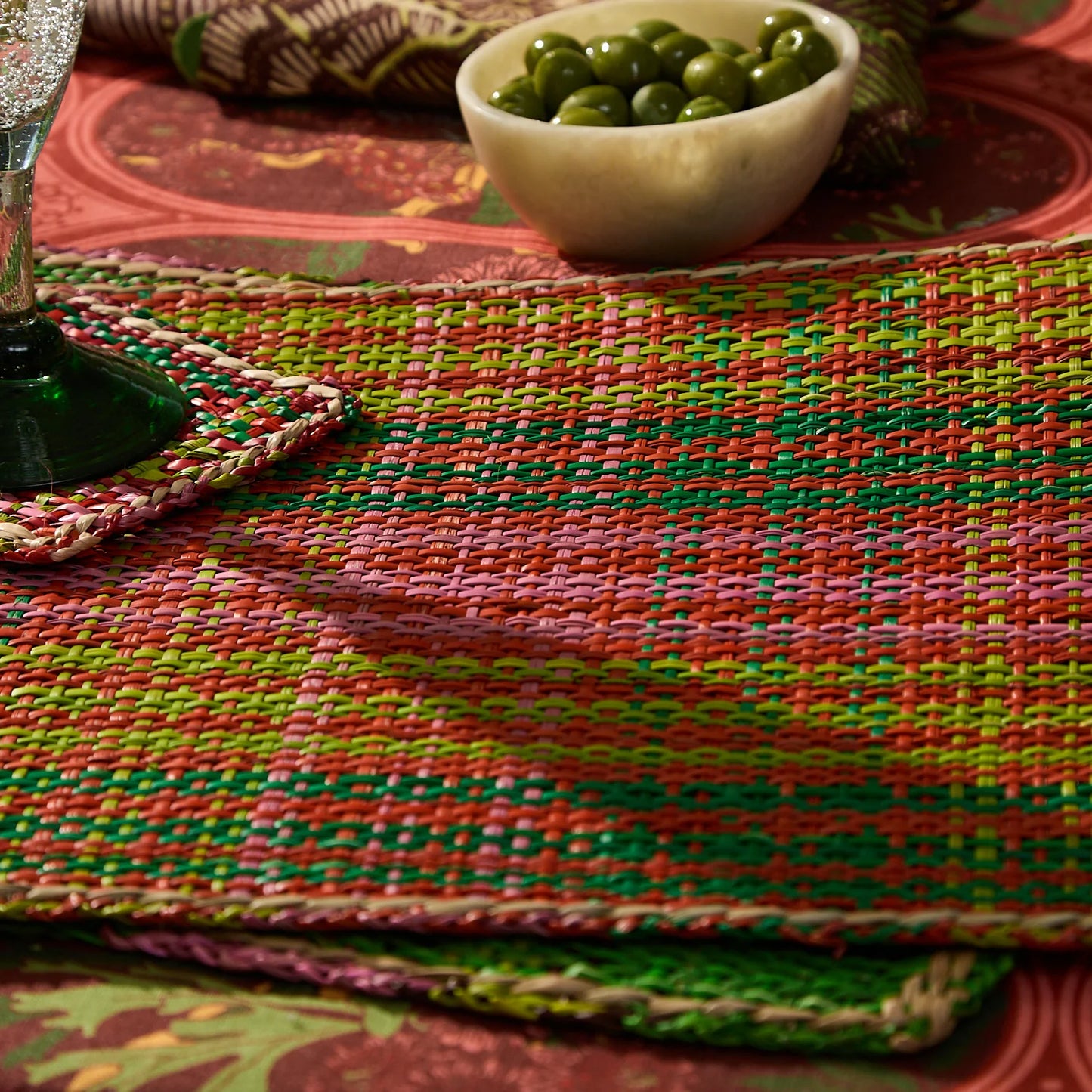 Sage and Clare Isla Placemats - Key Lime