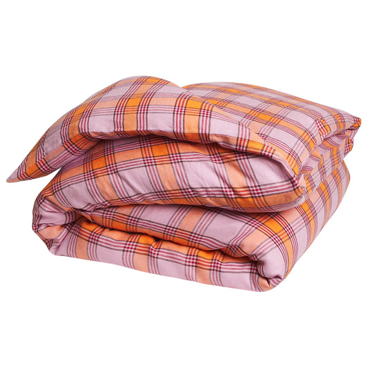 Sage and Clare Isla Quilt Cover - Vivid Coral