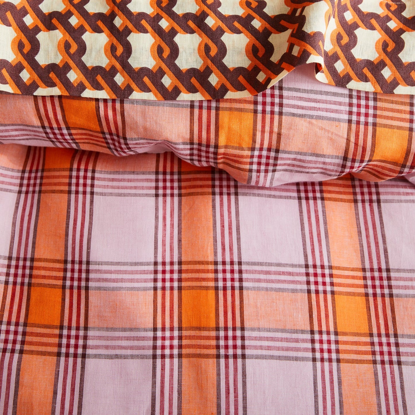 Sage and Clare Isla Quilt Cover - Vivid Coral