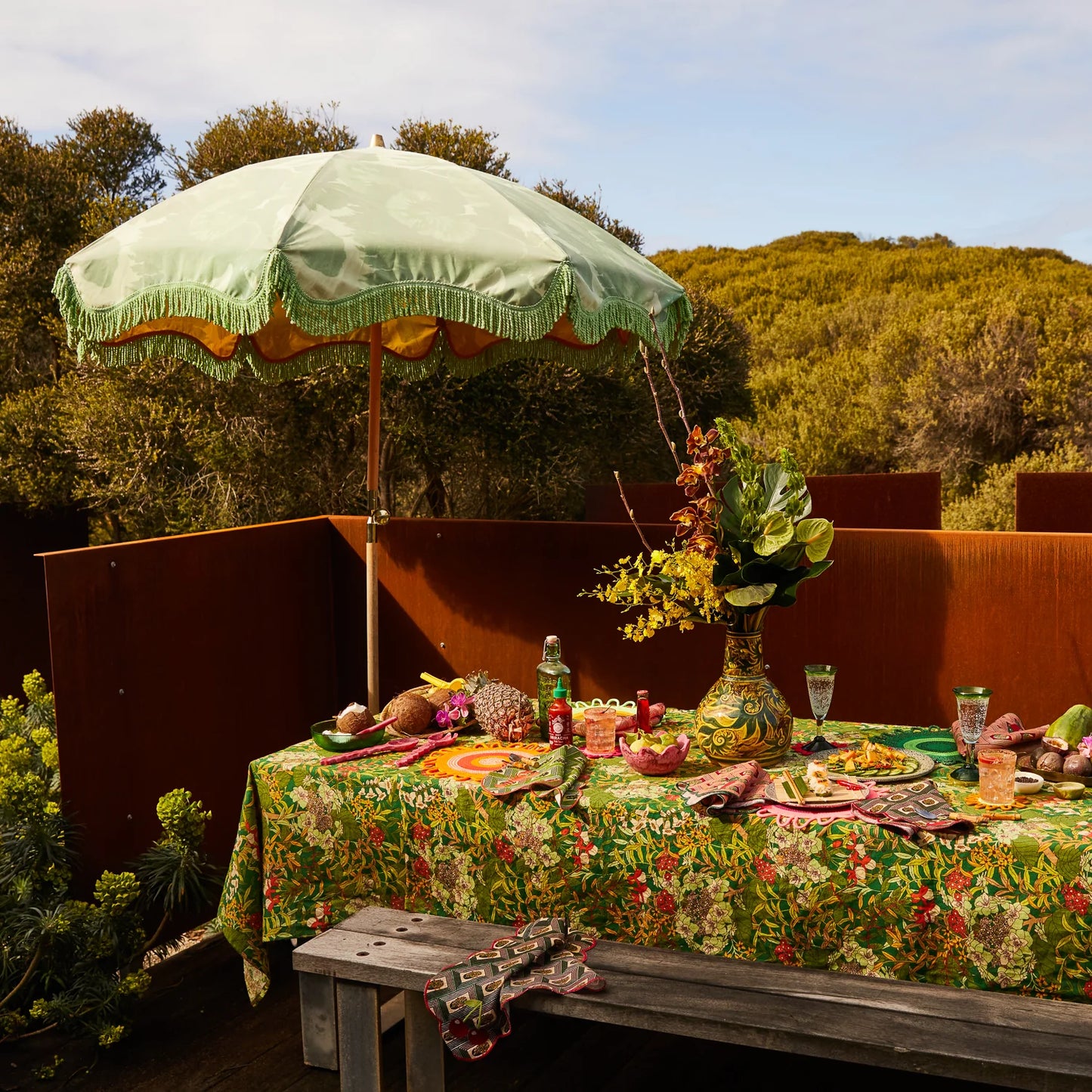Sage and Clare Francesca Tablecloth