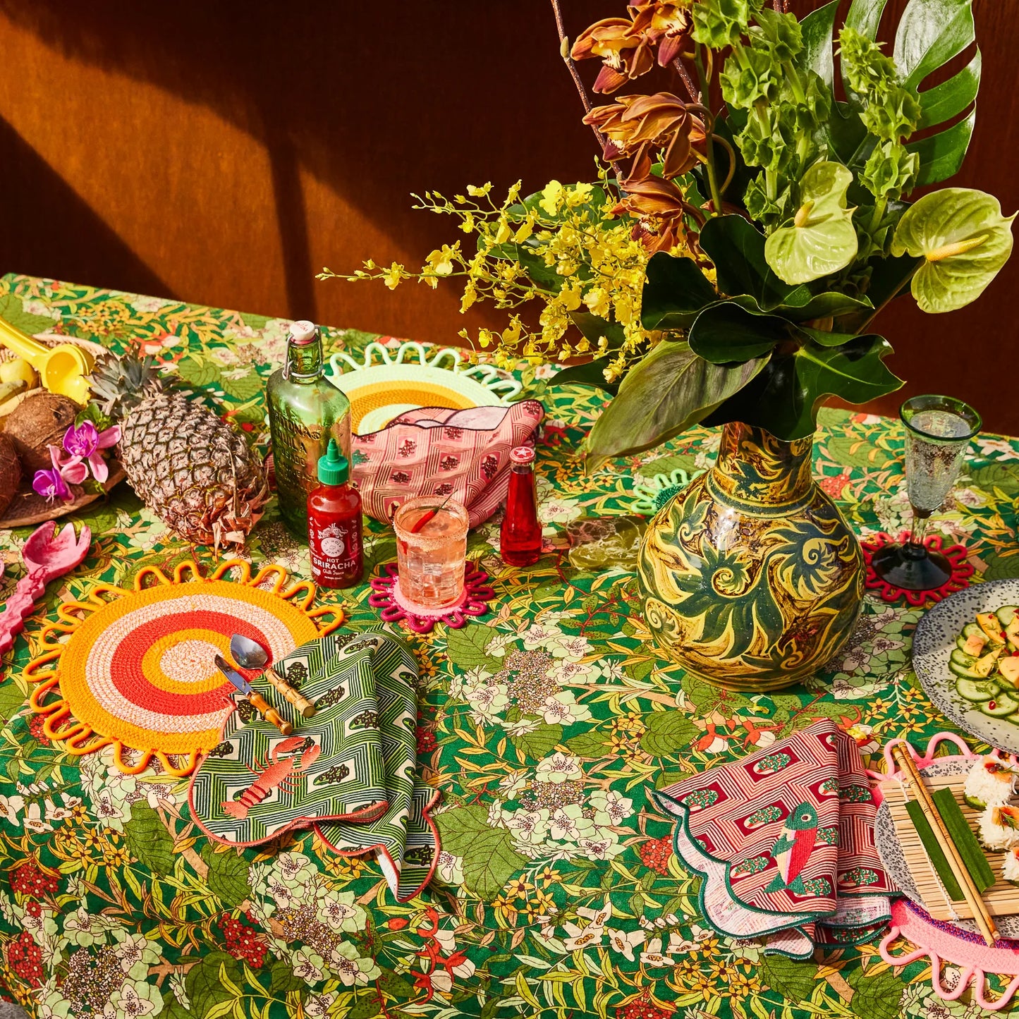 Sage and Clare Francesca Tablecloth