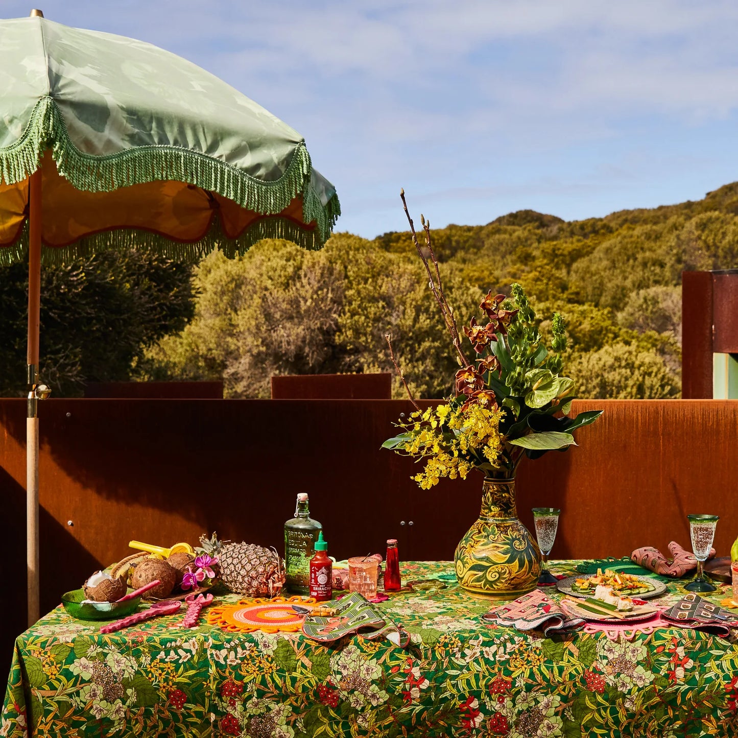 Sage and Clare Francesca Tablecloth