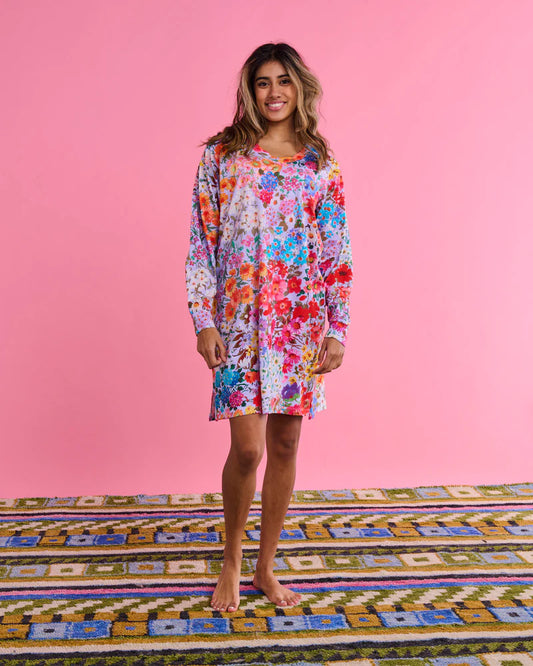 Kip and Co Forever Floral Lilac Nightie