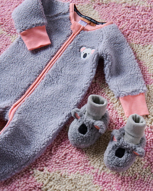 Kip and Co Baby Booties - Koala