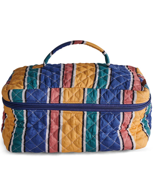 Kip and Co Quilted Toiletry Case - Pinto Stripe