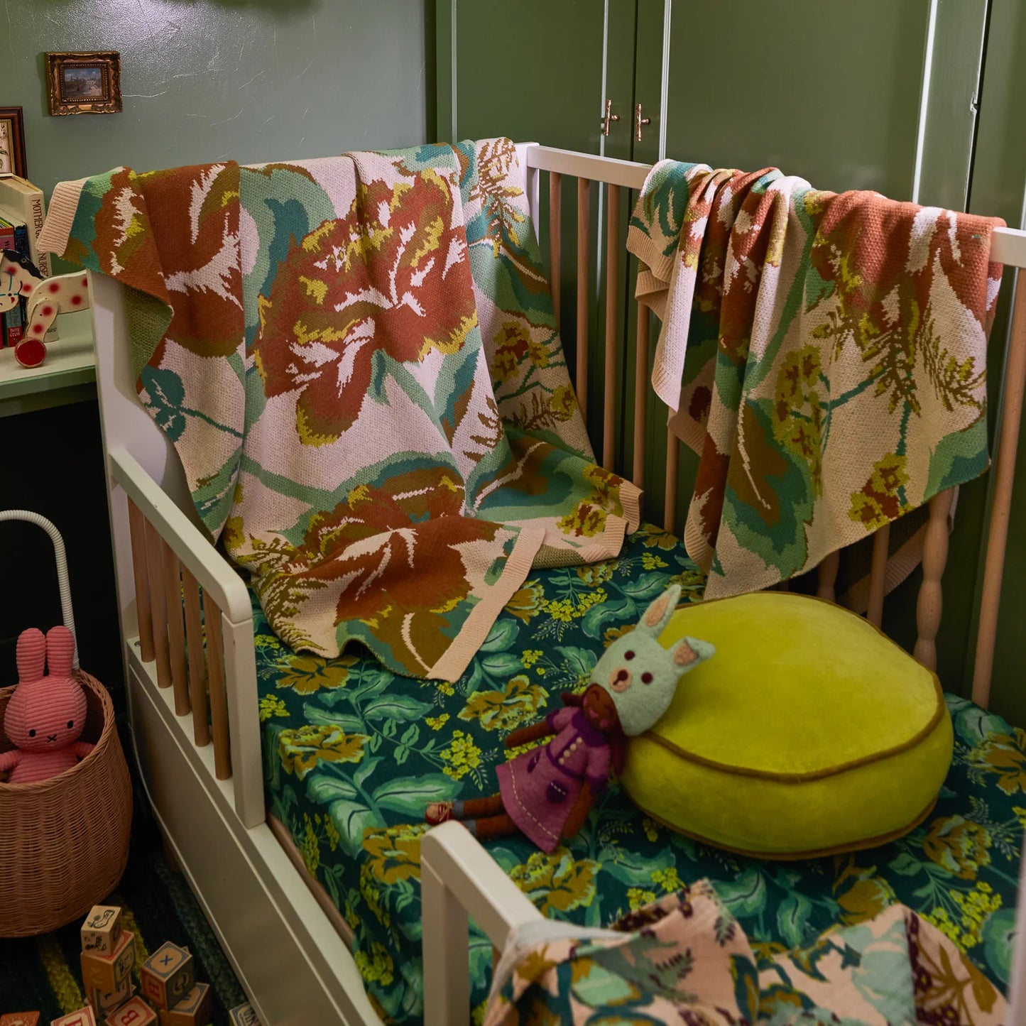 Sage and Clare Margot Cot Blanket