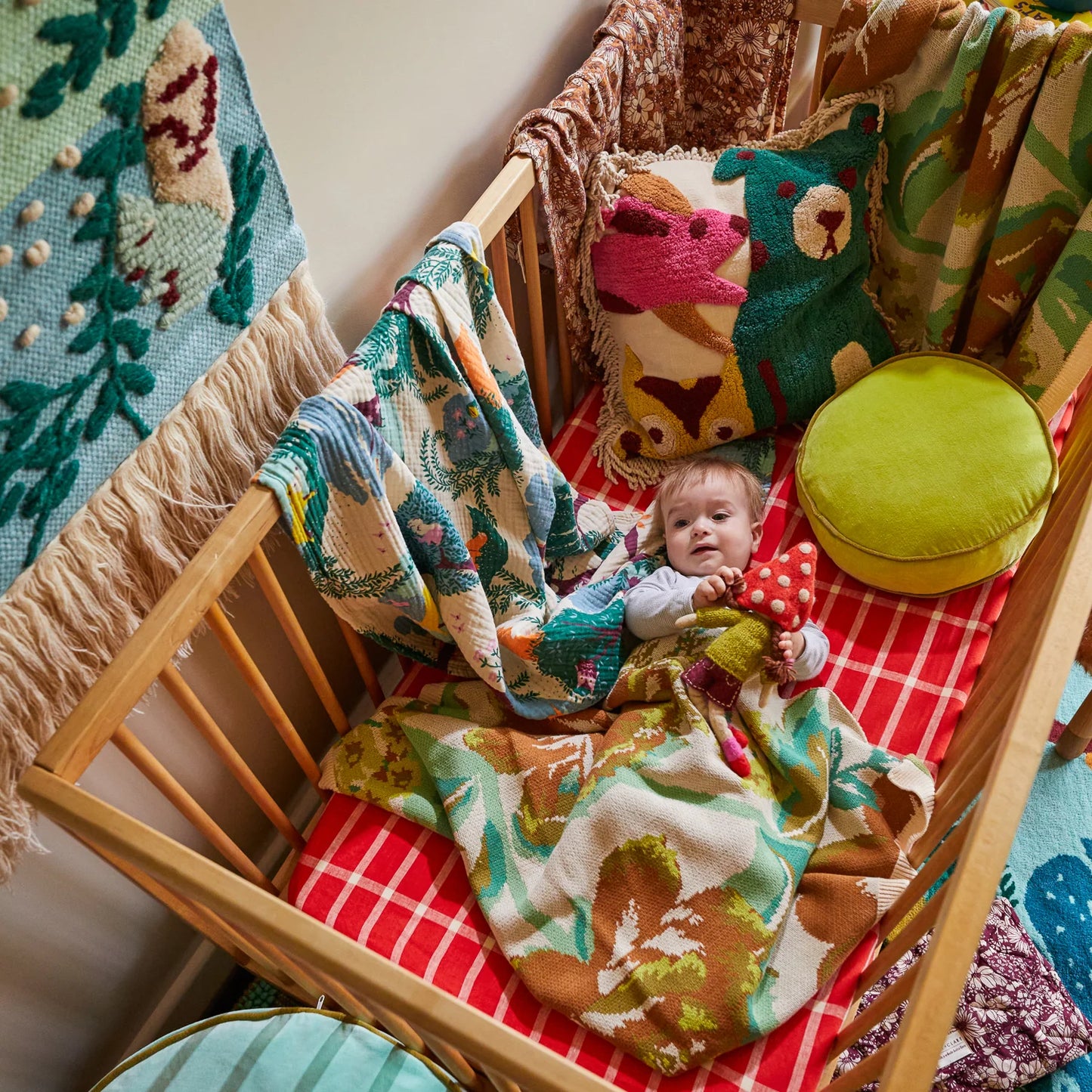 Sage and Clare Margot Cot Blanket