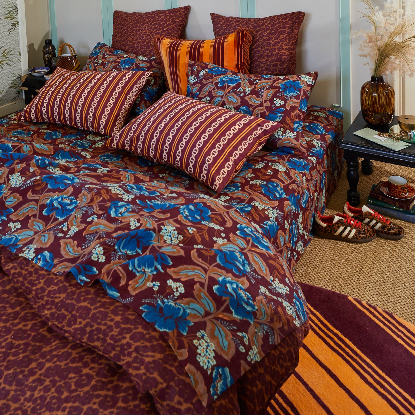 Sage and Clare Margot Fitted Sheets - Mahogany