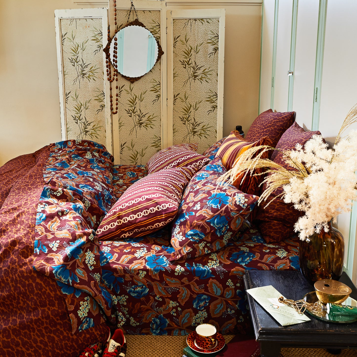 Sage and Clare Margot Fitted Sheets - Mahogany