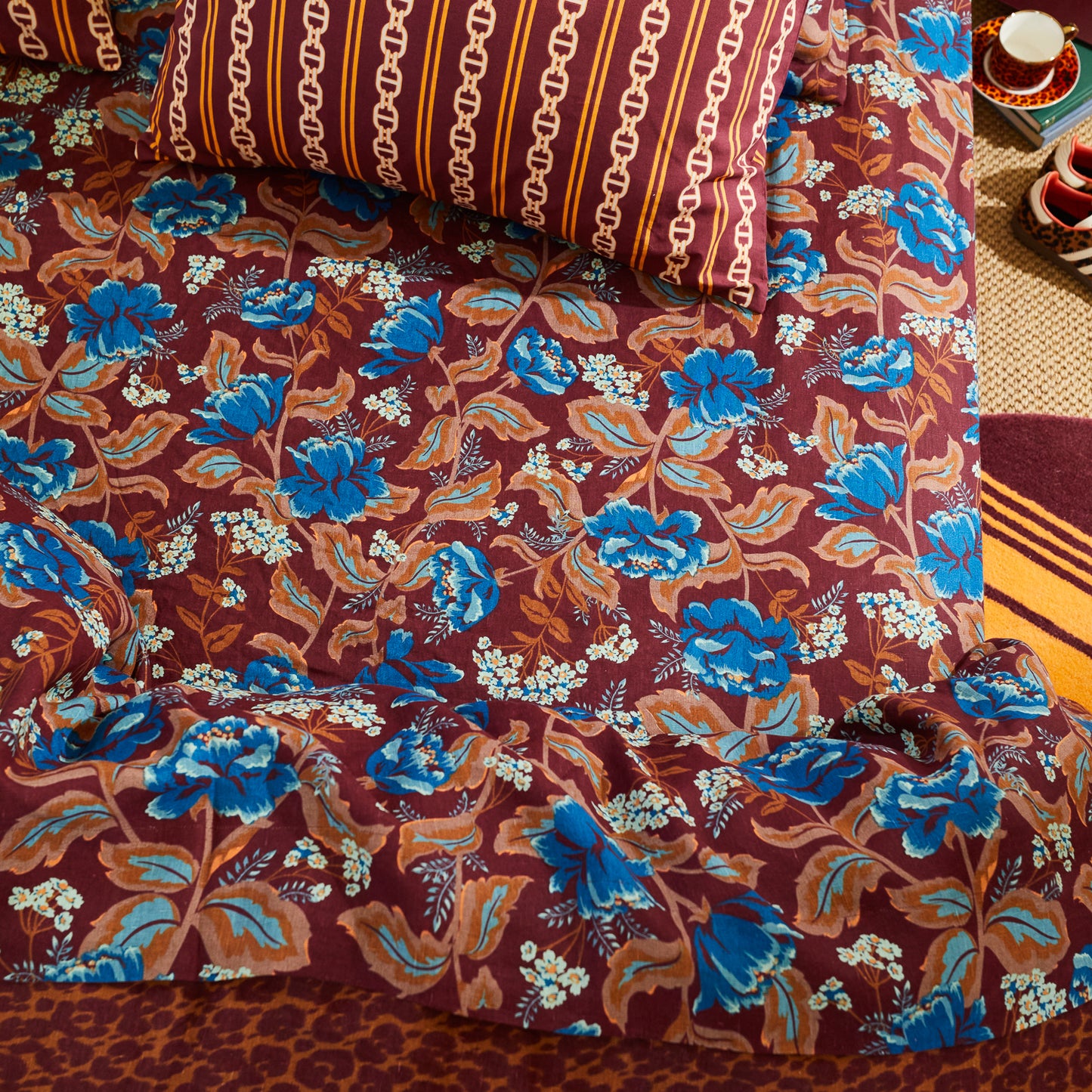 Sage and Clare Margot Fitted Sheets - Mahogany
