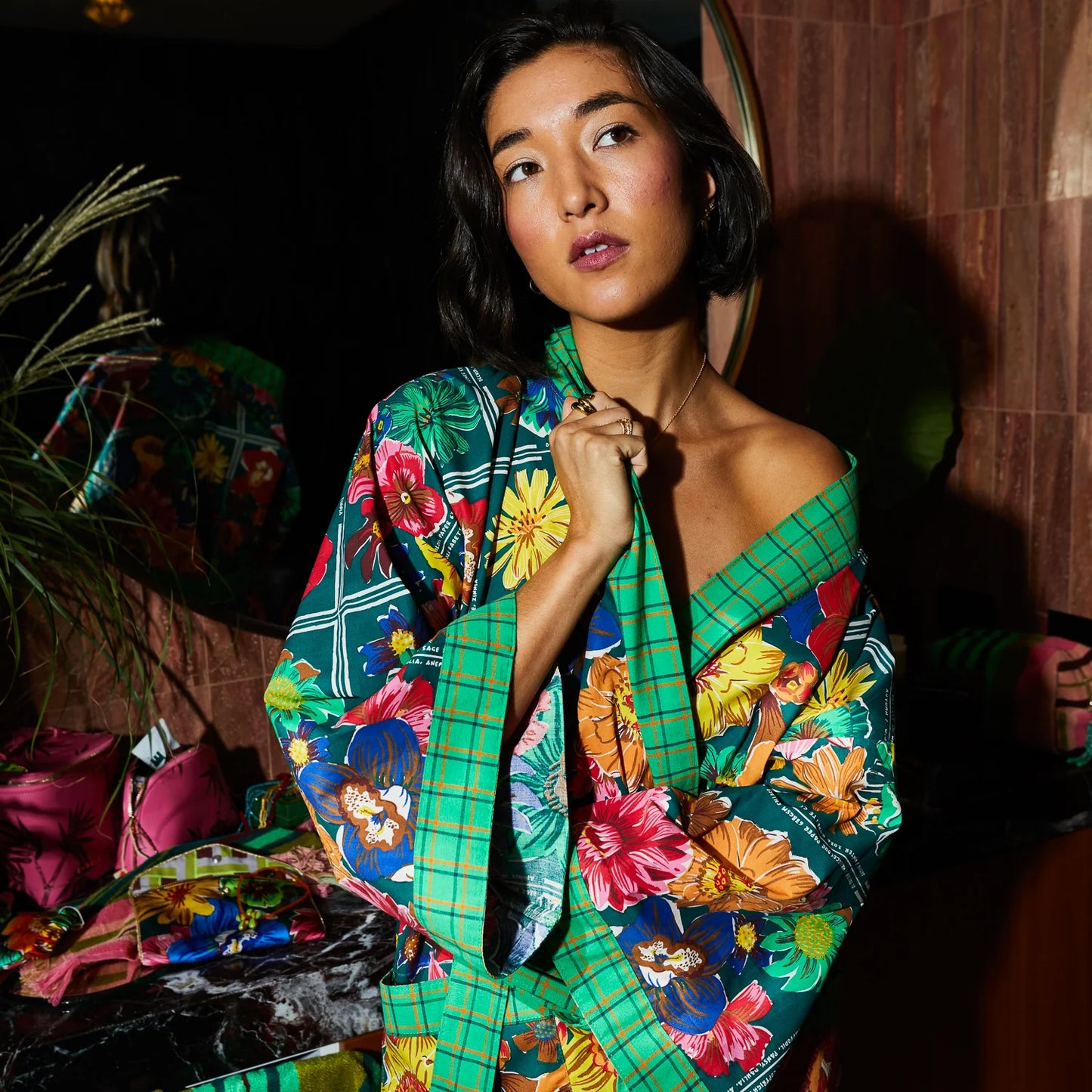 Sage and Clare Ines Cotton Robe