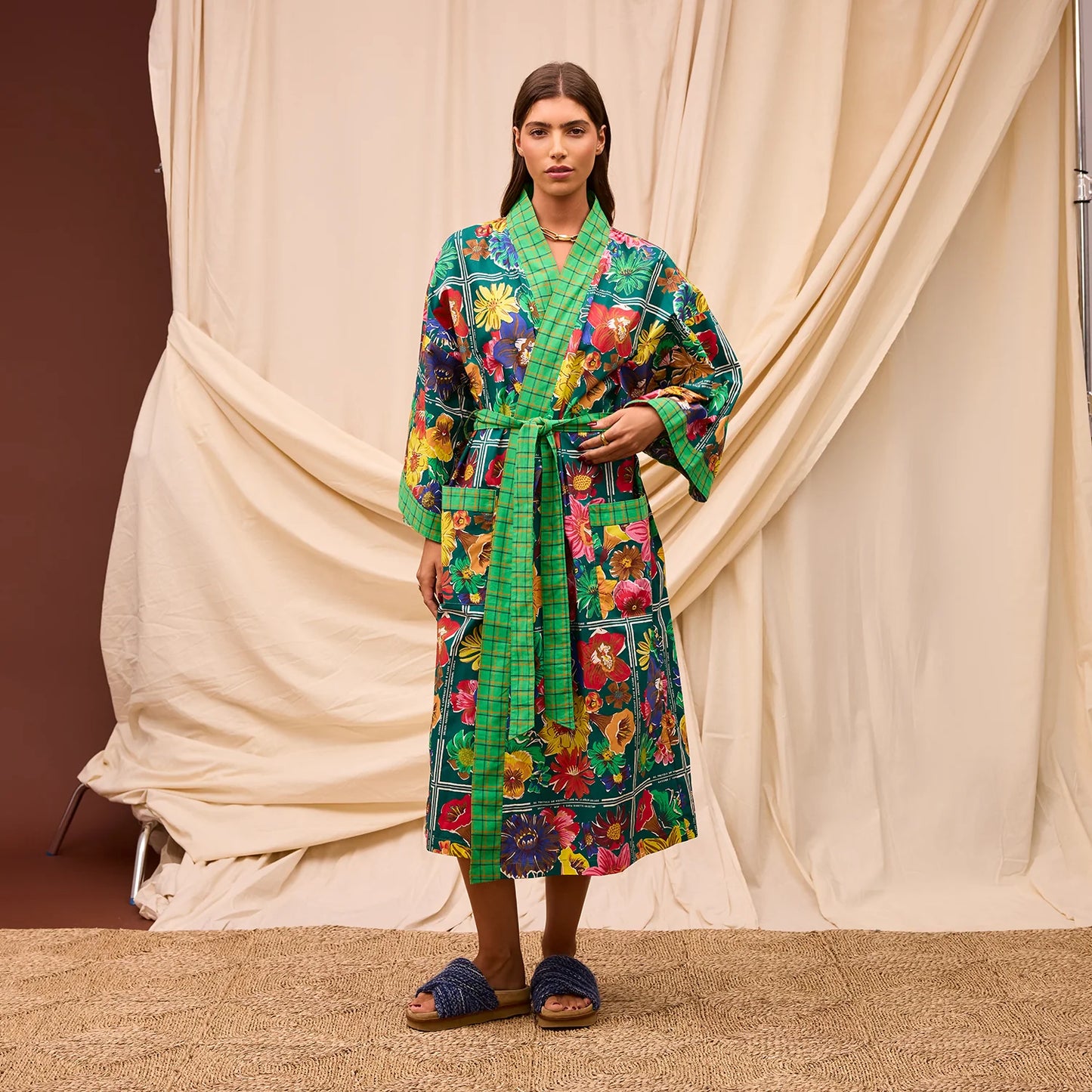 Sage and Clare Ines Cotton Robe