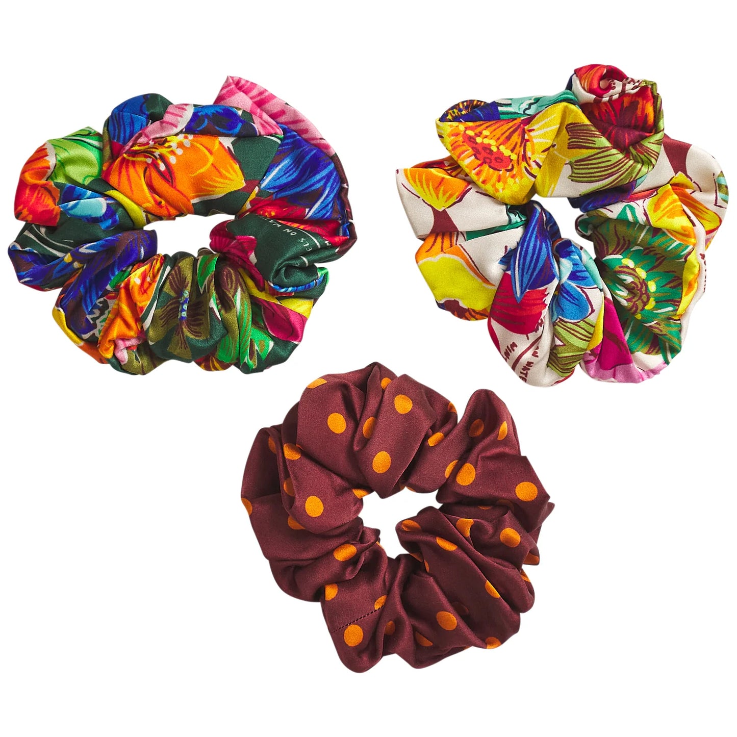 Sage and Clare Ines Silk Scrunchie Set
