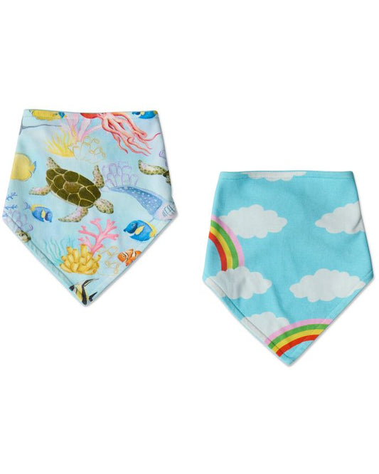 Kip and Co Baby Dribble Bib Set - Beach Baby