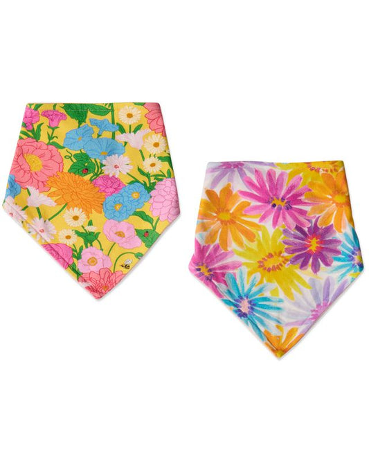 Kip and Co Baby Dribble Bib Set - Flower Power