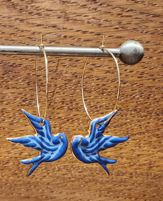 Swallows Earrings