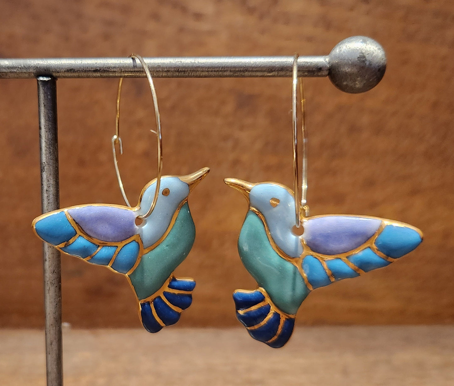 Large Hummingbird Earrings