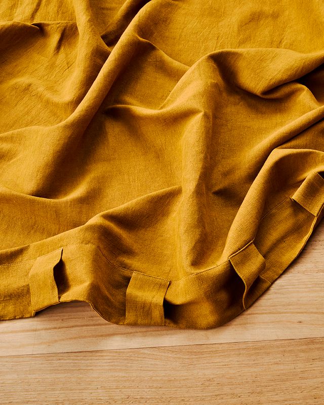 Kip and Co Linen Curtains - Honey Blue (single panel)